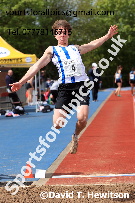 Long Jump, 2026 North Eastern Track and Field Champs, Shildon, County Durham. Photo: David T. Hewitson/Sports for All Pics